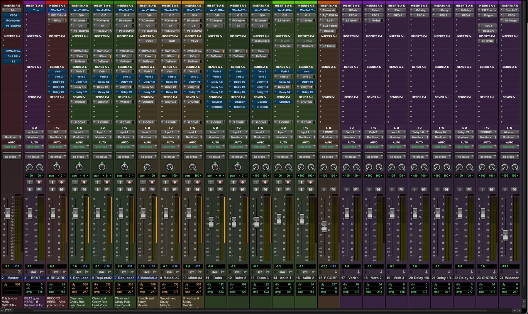 Hit Class Template Hit Maker Template | Record + Mix + Master (Pro Tools, Logic, Fender S ...